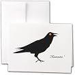 Black Raven Halloween Greeting Card