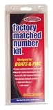 Hardline Products REBLK320 Red/Black Number Factory Matched Registration Kit