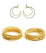 gold bangles & earrings