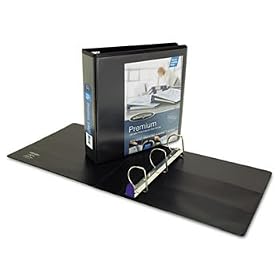 Professional Plus No-Gap D-Rings Vinyl View Binder, 2 Capacity, Black