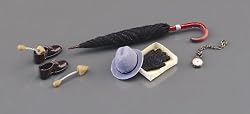 Reutter Porcelain Dollhouse Miniature Gentleman's Accessories