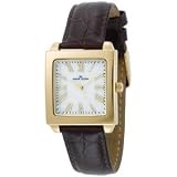 AK Anne Klein #10/8210MPBN Women's Gold Tone Casual Brown Leather Band Watch