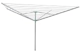 4 Arm Rotary Airer / Washing Line. Steel Construction 45 m, Easy Assembly