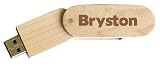 Engraved Wooden USB Flash Drive 8 GB - Engraved name Bryston