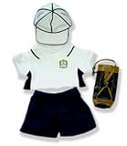 Mens Golf with Bag Outfit Teddy Bear Clothes Fit 14" - 18" Build-a-bear, Vermont Teddy Bears, and Make Your Own Stuffed Animals