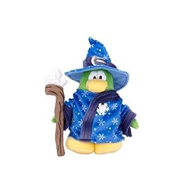 Disney Club Penguin 6.5 Inch s?ries 9 Plush Figure Blizzard Wizard Includes C...