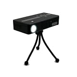 AAXA KP500-01 P4 Pico Projector, 80 Lumens, Pocket Size, Li-Ion Battery, 15000 Hour LED Projector, WindowsCE, Media Player, Black