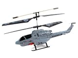 iPhone iPad Controlled U809A Cobra Missile Launching 3.5 CH Micro RC Helicopter w/ Gyro RTF (Gray Color)