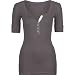 FULL TILT Womens Henley - Grey