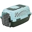 Petmate 21087 Pet Porter Fashion Dog Crate, For Pets Up to 10 Pounds, Blue Air/Coffee Grounds Brown
