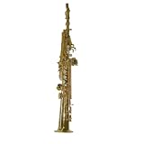 Crystalcello CWD417 B Flat Lacquer Plated Soprano Saxophone and Accessories
