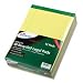 Ampad 20-270 Evidence Recyc. Perf 8-1/2x11-3/4 Legal Rule Pads, Margin, Canary, 50 Shts, Doz.