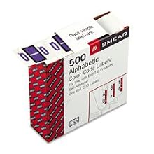 Smead Color-Coded Alphabetic Label, Q Roll, Lavender, 1 Roll (67087)
