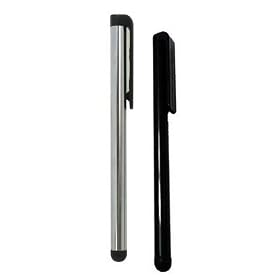 LUPO Twin Pack Stylus Touch Pen for Apple iPad 1, 2, 3, iPhone 3G, 3GS, 4, 4S & other Nokia, Samsung, HTC, Google, Blackberry, LG, Sony Ericsson Smartphones (1 x silver, 1 x black)