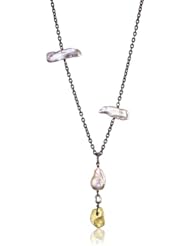 Deanna Hamro Atelier Peach South Sea and Fresh Water Pearl with Nugget Charm Necklace