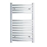 Trueshopping White Heated Bathroom Towel Radiator Rail 800mm x 500mm