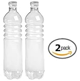 Glass Water Bottle Reusable Eco Friendly 20 Ounces - 2 Pack
