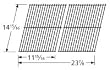 Porcelain Coated Stainless Steel Wire Cooking Grid for Charbroil, Kenmore and Thermos Grills