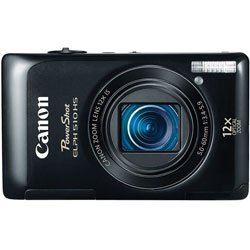 Canon PowerShot ELPH 510 HS 12.1 MP CMOS Digital Camera with Full HD Video and Ultra Wide Angle Lens (Black)