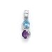 Sterling Silver Blue Topz Amethyst Pendant