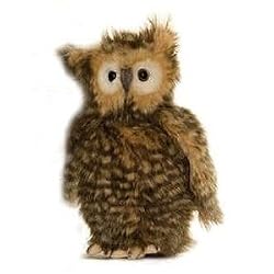 Young Brown Owl With Moving Head Stuffed Animal Plush Toy 9.5" H