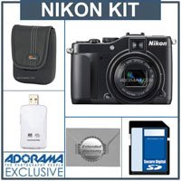 Nikon CoolPix P7000 Digital Camera Kit, - with 8GB SD Memory Card, Camera Case, 2 Year Extended Service Coverage, USB 2.0 SD Card Reader