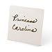 Place Tile Design Plain Jane Place Square Tile, Set of 6 with Pen, White