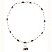 14K Gold Garnet Spur Necklace, MADE IN AMERICA