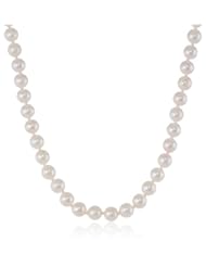 14k Gold with 6.5-7mm Akoya Cultured Pearl Necklace