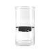 Clear Glass Hurricane with Metal Tray - Lg