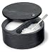 RSVP Black Marble Swivel Top Salt Box Keeper NEW