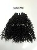 Jerry Curl - Enchantress - 100% Human Hair Premium Blend - 12" - Color # 1B Off Black