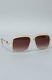 Vintage Eyewear The Cazal 164 Sunglasses in Clear, Yellow & White,Sunglasses for Unisex