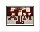 Texas A-M Aggies Vintage Sports Art (Quantity of 2)
