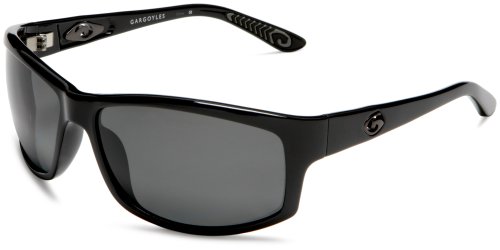 Gargoyles Men's Prowl Aviator Sunglasses,Black Frame/Smoke Lens,one size