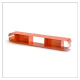 Wall CD Rack - Duoplane (Orange) (5 H x 35 W x 6 D - horizontal)