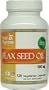 Nutri-Supreme Research Organic Flax Seed Oil 500 mg. - 120 Vegetarian Capsules