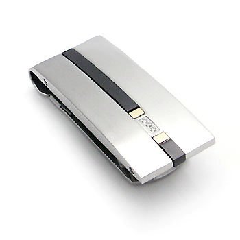 Dolan Bullock VERONA 18K Gold & Diamond Titanium Steel Money Clip