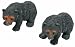 Very Cute Black Bear Cub Miniature Figurines Pair, 2.25", 2-pc Set (Excellent Detail)