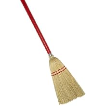 Magnolia Brush All Corn Lobby or Maid's Cart Broom with 24" Handle
