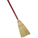 Magnolia Brush All Corn Lobby or Maid's Cart Broom with 24" Handle