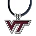 Virginia Tech Hokies Rubber Cord Logo Pendant Necklace - NCAA College Athletics Fan Shop Sports Team Merchandise