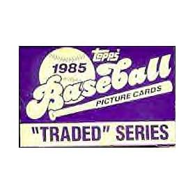1985 Topps Traded Baseball Series Complete Mint 132 Card in the Original Factory Set Box. Featuring the Rookie Card of Ozzie Guillen Plus Rickey Henderson, Billy Martin, Dusty Baker, Fred Lynn and Others.