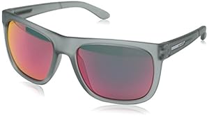 Arnette Men's Firedrill Rectangular Sunglasses, Transparent Grey, 58 mm