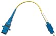1FT LC Female SC Female Simplex Singlemode 9/125 Fiber Optic Adapter Cable