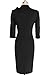 JOYEASYBUY Women's Retro Rockabilly 3/4 Sleeve Bow Sheath Bodycon Wiggle Pencil Dress