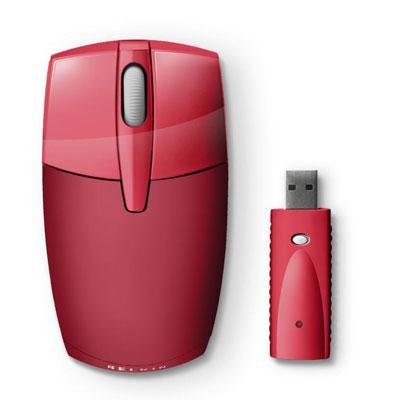 Belkin F5l017-usb-red Jetset Red Wireless Travel Mouse Picture