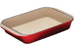 Le Creuset Enameled Cast-Iron 8-by-11-3/4-Inch Rectangular Roaster, Cherry