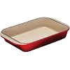 Le Creuset Enameled Cast-Iron 8-by-11-3/4-Inch Rectangular Baking Dish, Red