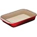 Le Creuset Enameled Cast-Iron 8-by-11-3/4-Inch Rectangular Baking Dish, Red